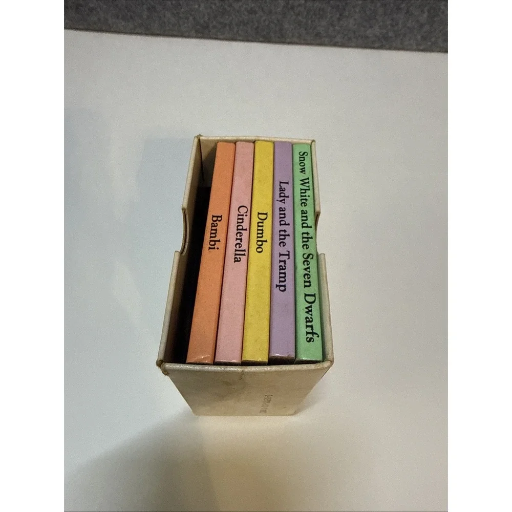 1986 Little Treasury of Walt Disney Favorite Stories 5 Books Only Set Incomplete